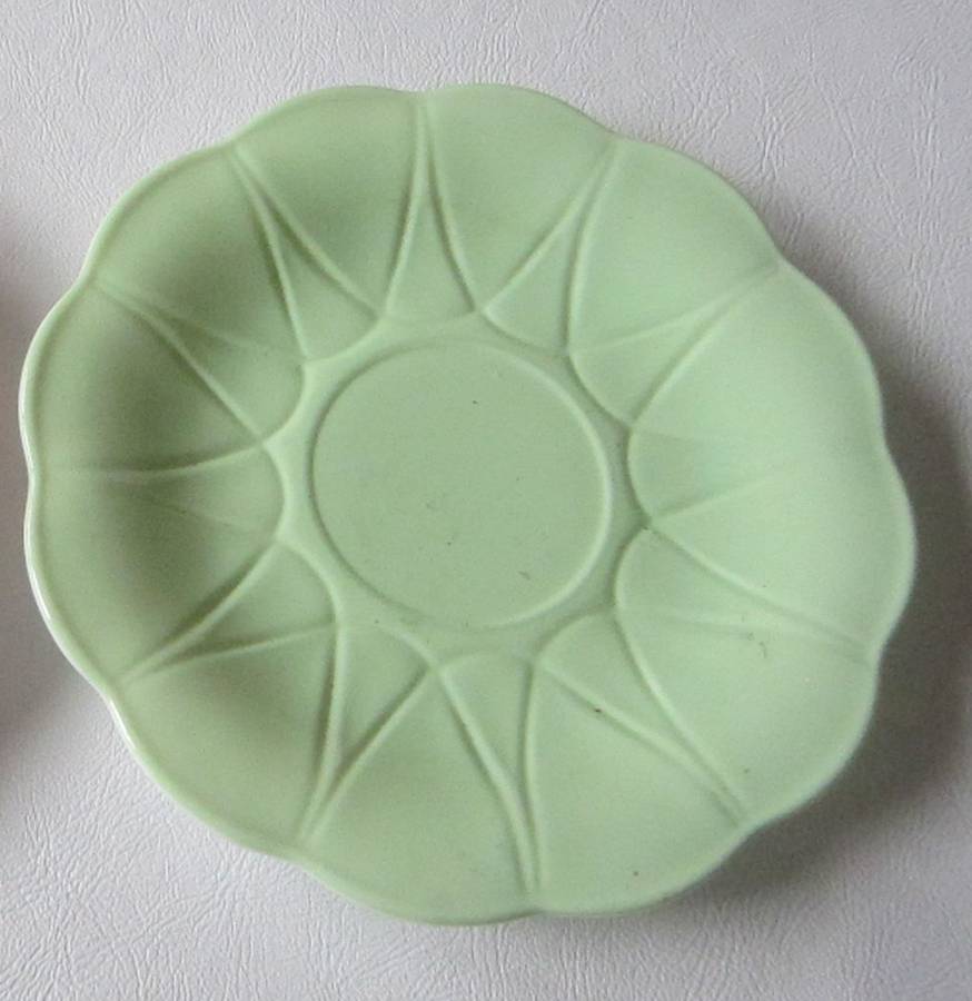 Newport Platonite Green Saucer Only by Hazel-Atlas-1