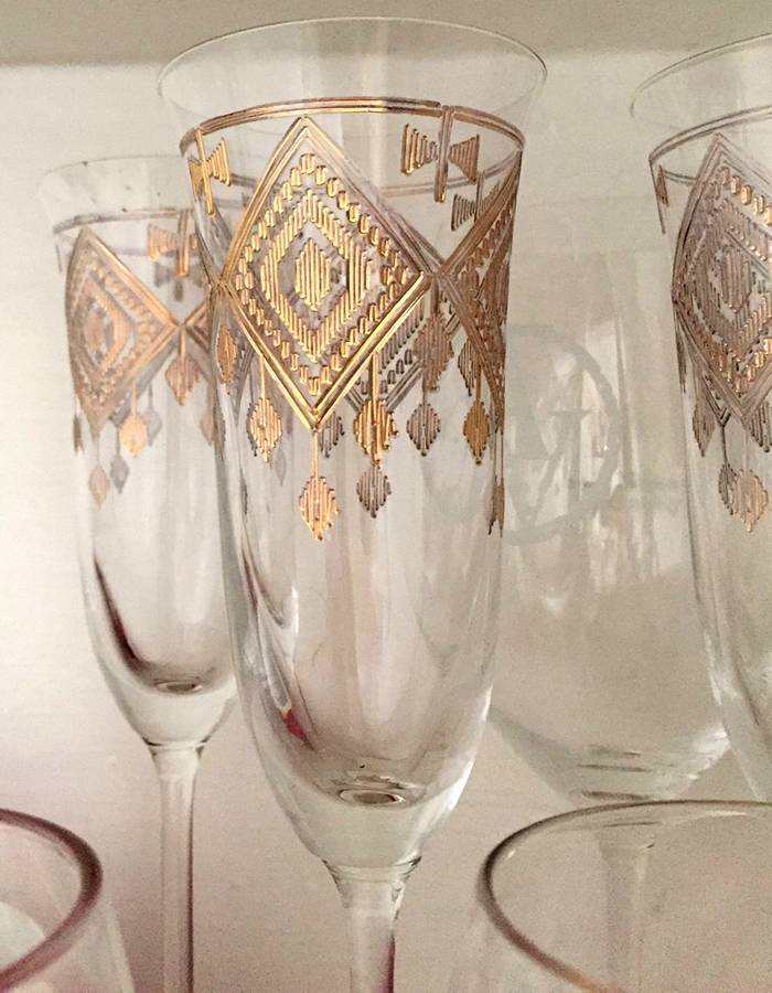 AOG8 Fluted Champagne by Anthropologie Glass-1