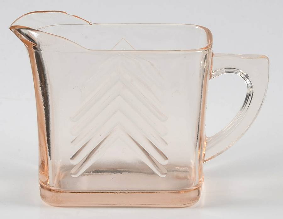 Chevron Pink Creamer by Hazel-Atlas-1