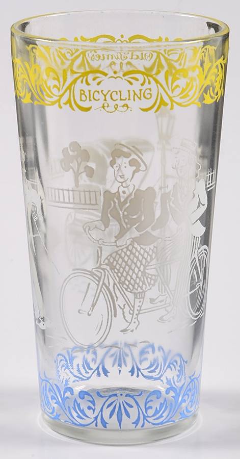 Old Times 12 Oz Flat Tumbler by Hazel-Atlas-1