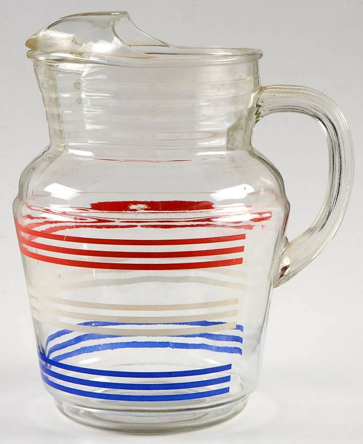 Red White and Blue 86 Oz Pitcher by Anchor Hocking-1