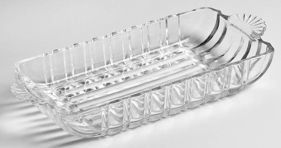 A560 Clear 8" Rectangular Relish by Anchor Hocking-1