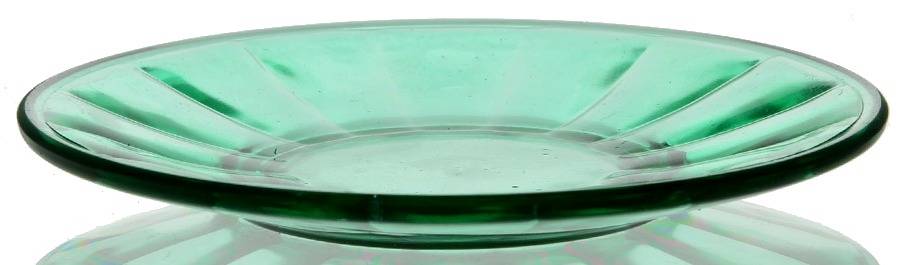 Interior Panel Light Green Child's Plate by Akro Agate-1