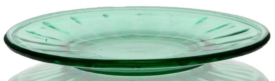 Interior Panel Light Green Child's Plate by Akro Agate-1