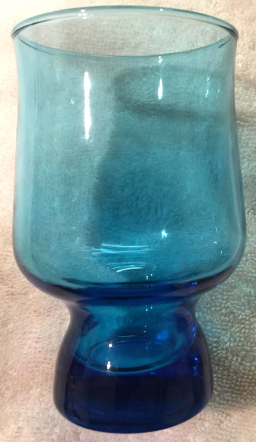 Tivoli Blue (Laser) Juice Glass by Anchor Hocking-1