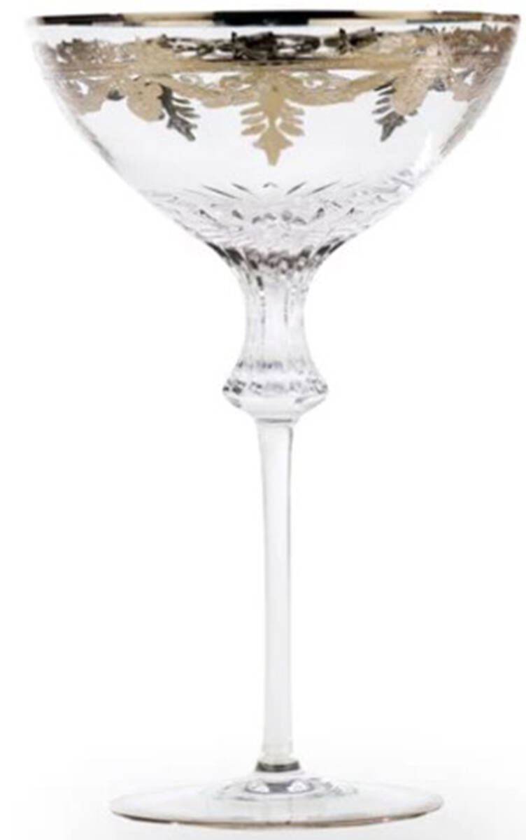 Vetro Platinum Champagne/Tall Sherbet by Arte Italica-1