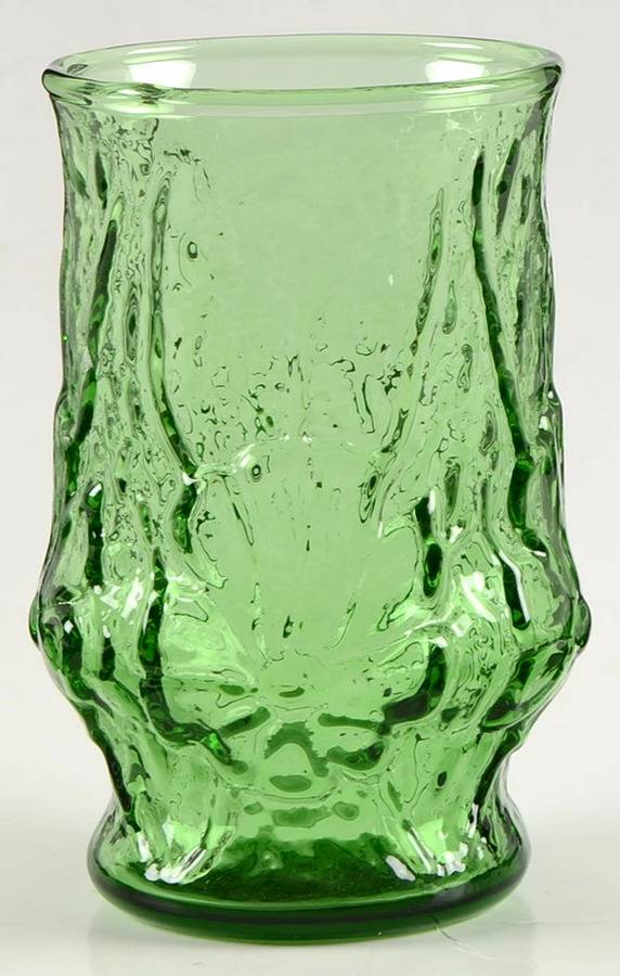 Rainflower Green Flat Juice Glass by Anchor Hocking-1