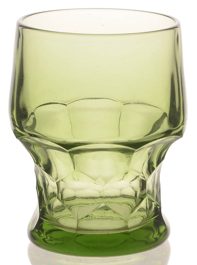 Georgian (Green) Light 8 Oz Flat Tumbler by Hazel-Atlas-1