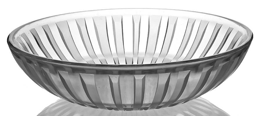Andre Hunebelle Crystal Items 11" Fluted Bowl by Andre Hunebelle Cry-1