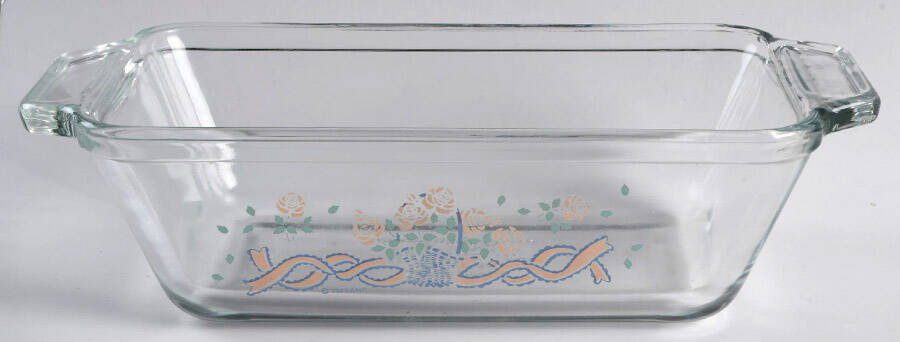 Rose Basket Loaf Pan by Anchor Hocking-1