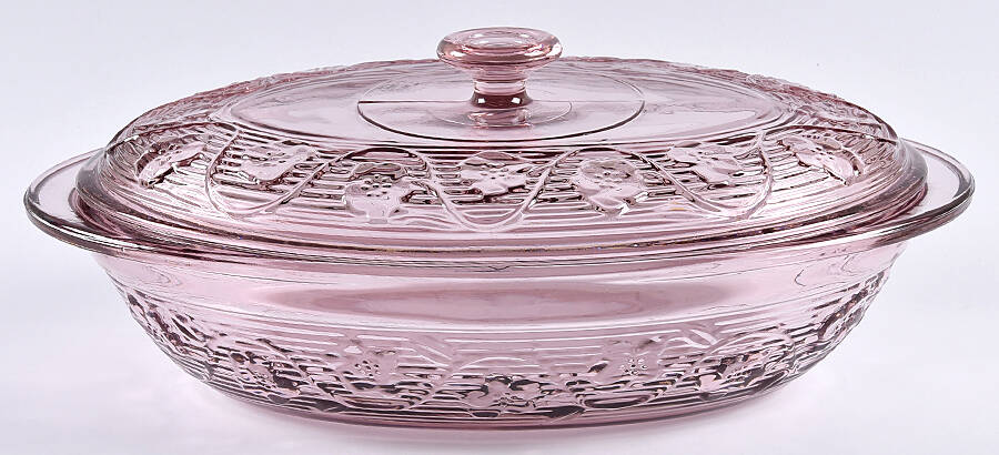 Avalon Amethyst 3 Quart Oval Covered Casserole by Anchor Hocking-1
