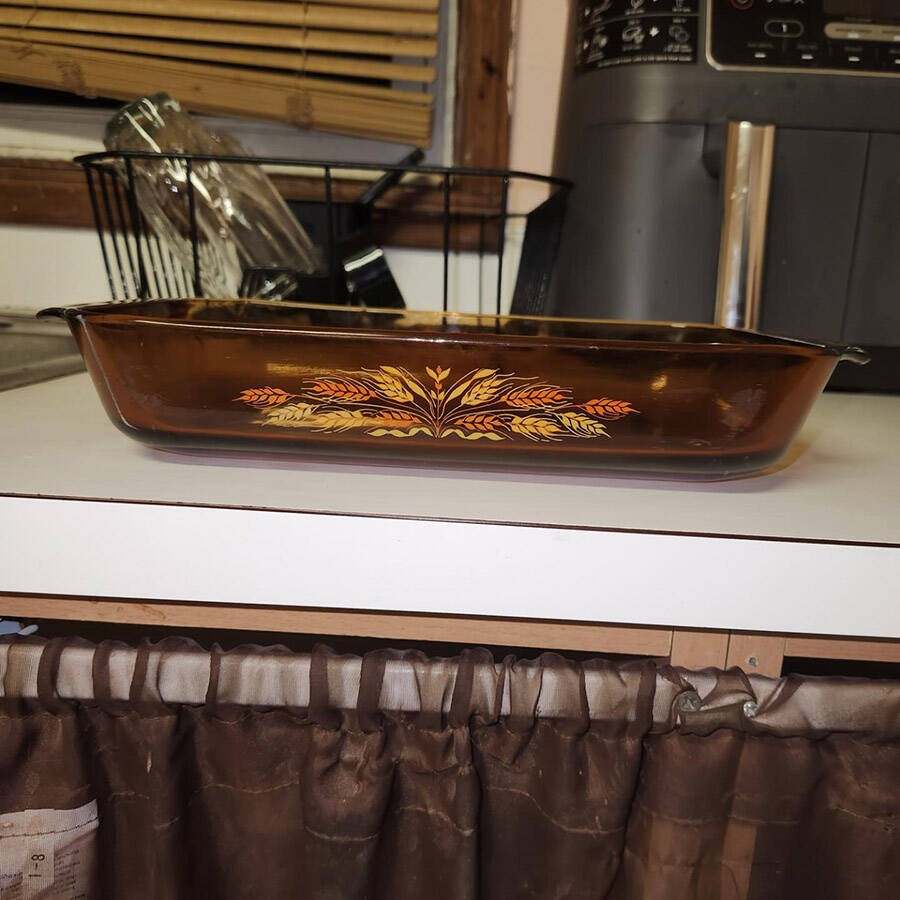 Autumn Glory 12" Rectangular Baker by Anchor Hocking-1