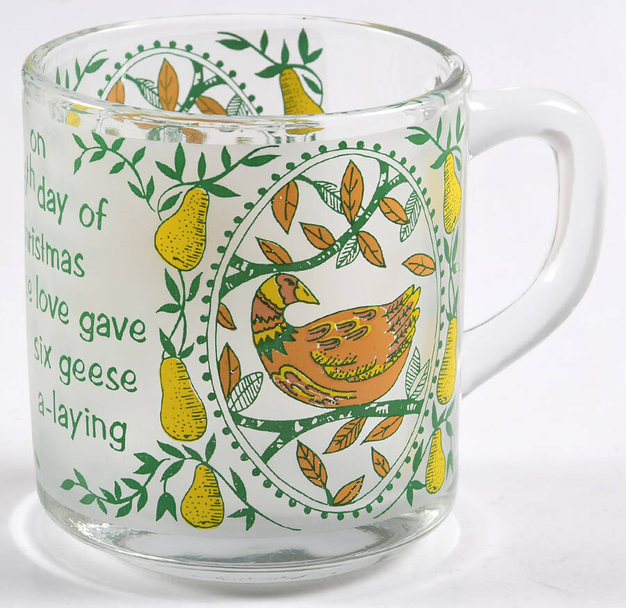 Twelve Days of Christmas Mug by Anchor Hocking-1