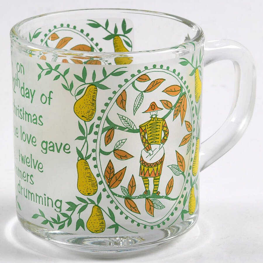 Twelve Days of Christmas Mug by Anchor Hocking-1