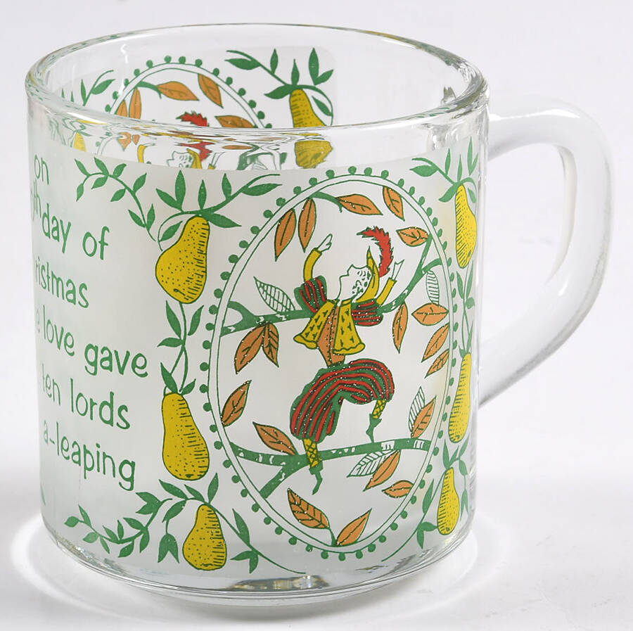 Twelve Days of Christmas Mug by Anchor Hocking-1
