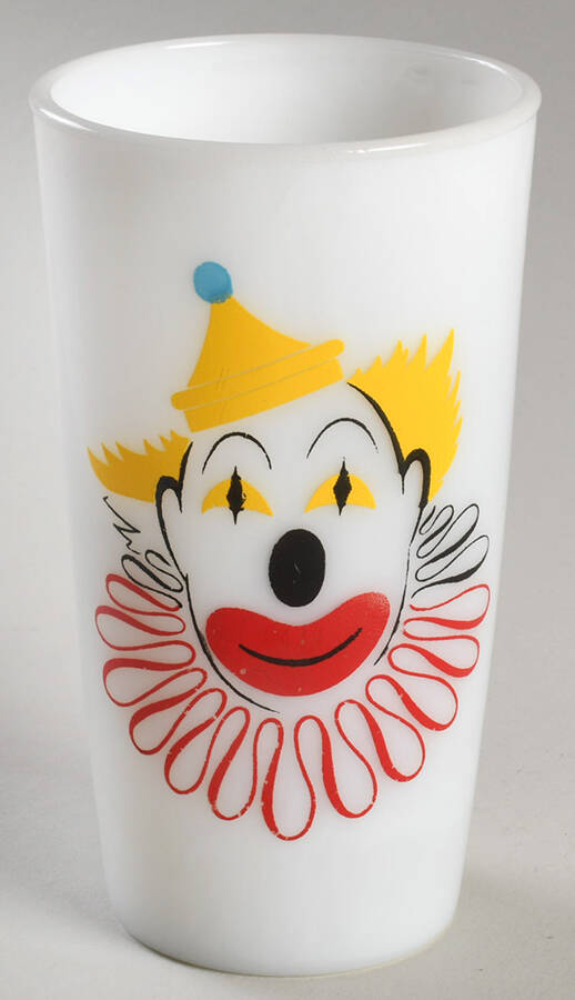 Clown 10 Oz Flat Tumbler by Hazel-Atlas-1