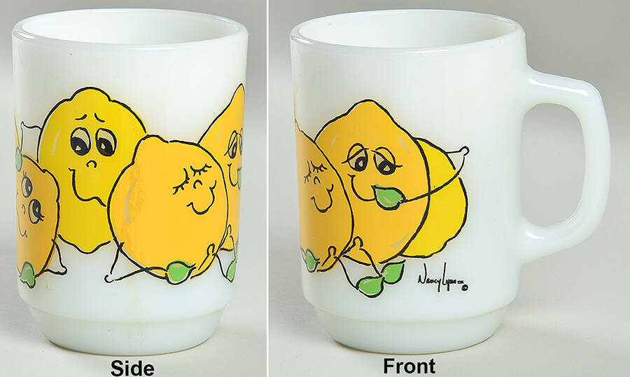 Smiling Fruit Mug by Anchor Hocking-1