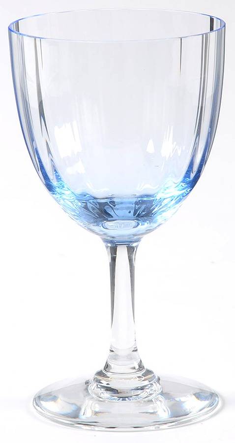 Aquarelle Blue White Wine Glass by Baccarat-1