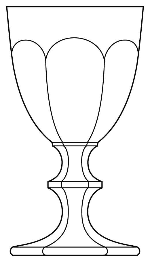 Castiglione Tall Water Goblet by Baccarat-1