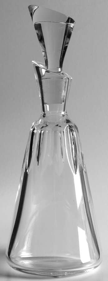 Cote D'Azur (Cut) Decanter & Stopper by Baccarat-1