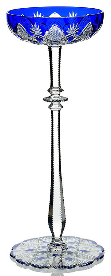 Czar (Tsar) Blue Champagne/Tall Sherbet by Baccarat-1