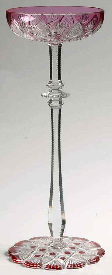 Czar (Tsar) Rose Champagne/Tall Sherbet by Baccarat-1