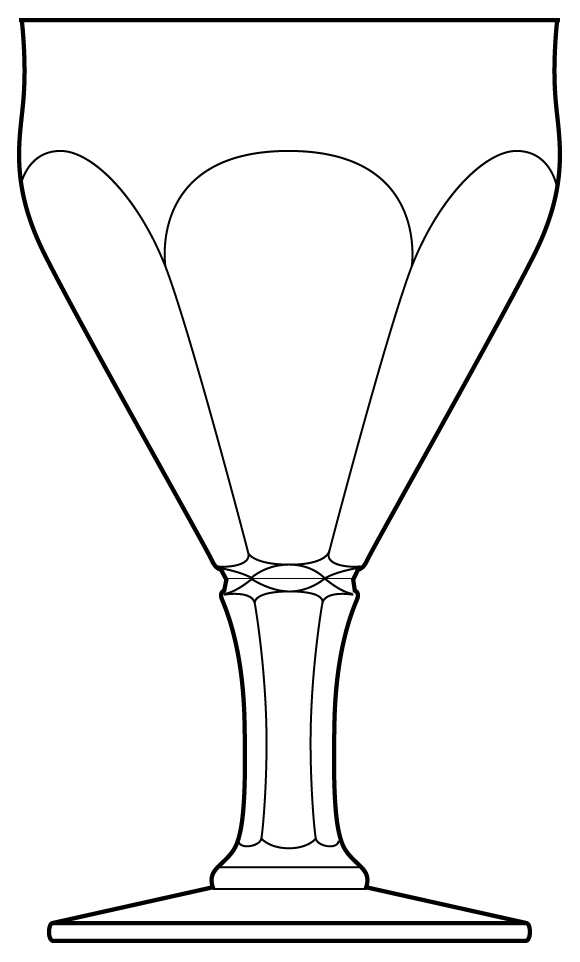 Duchesse De Dino Water Goblet by Baccarat-1