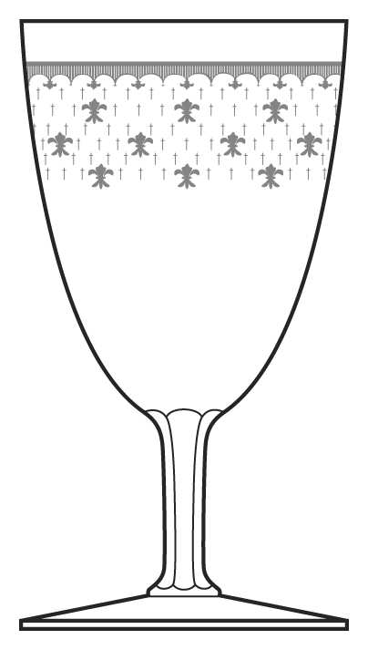Fleurs De Lys Water Goblet by Baccarat-1
