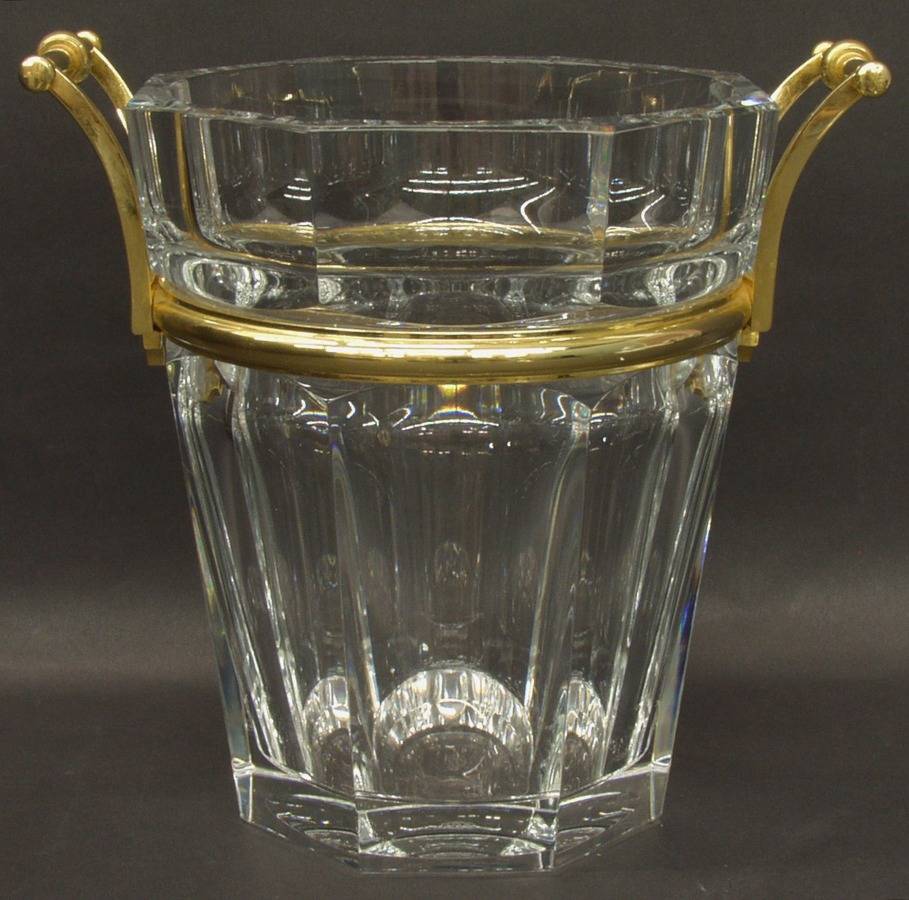 Harcourt-Versailles (Cut) Gold Handled Champagne Bucket by Baccarat-1