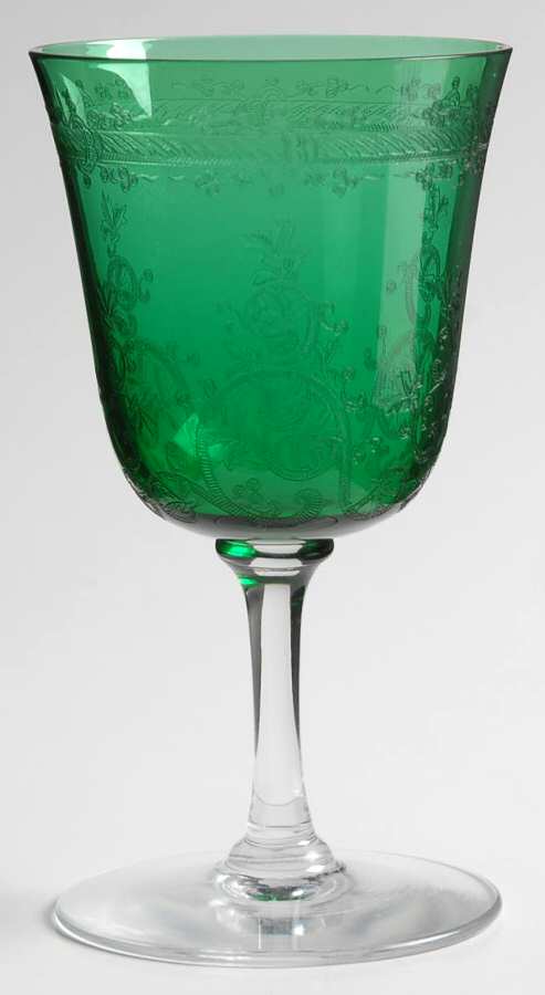 Lafayette Emerald Green White Wine Glass by Baccarat-1