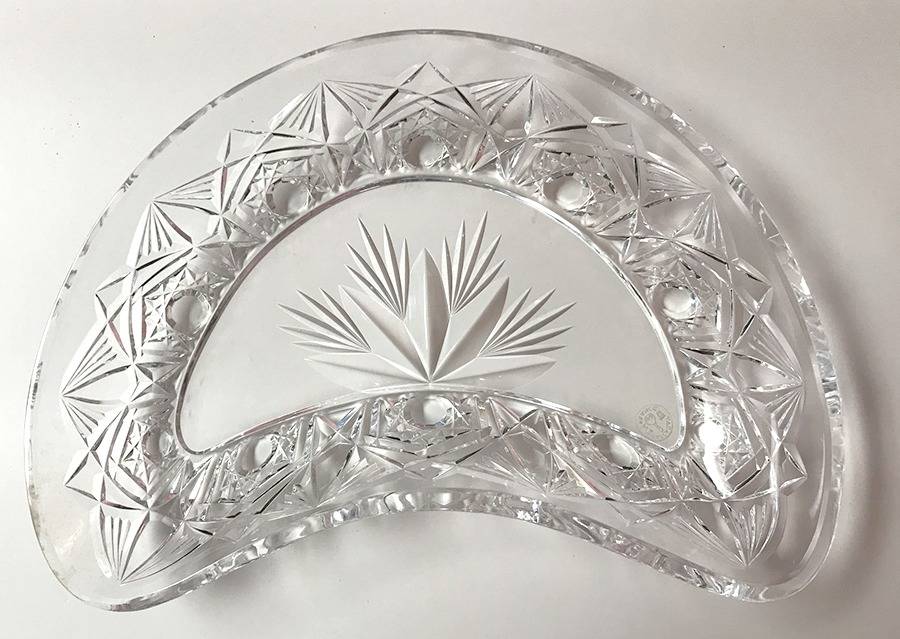 Lagny Clear Crescent Salad Plate by Baccarat-1