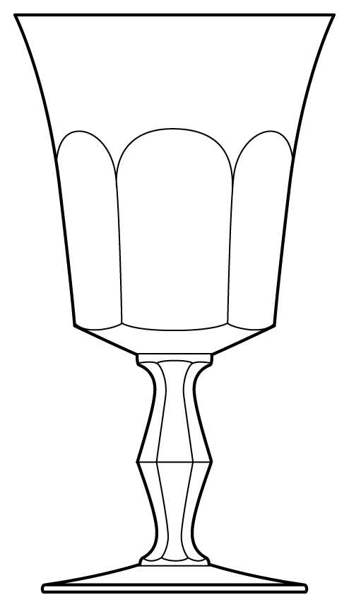 Lauzun Water Goblet by Baccarat-1