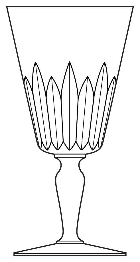Louvre Water Goblet by Baccarat-1