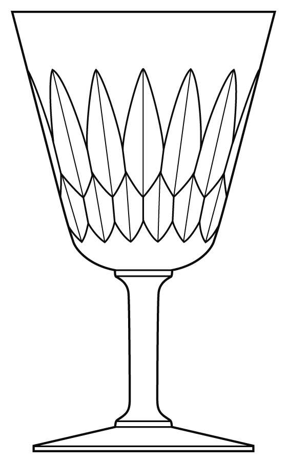 Lutece Water Goblet by Baccarat-1
