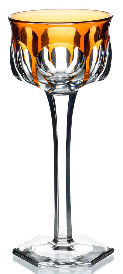 Malmaison (Cut) Orange Rhine Wine by Baccarat-1
