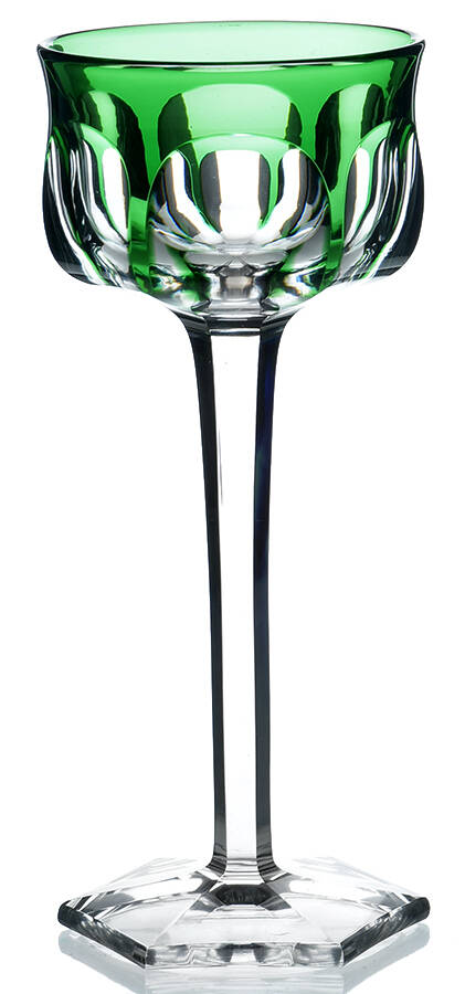 Malmaison (Cut) Emerald Green Rhine Wine by Baccarat-1