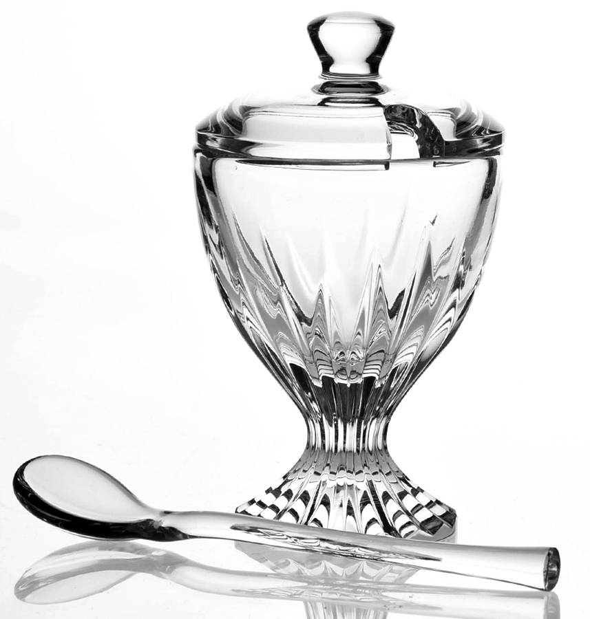 Massena (No Trim) Mustard & Lid with Spoon by Baccarat-1