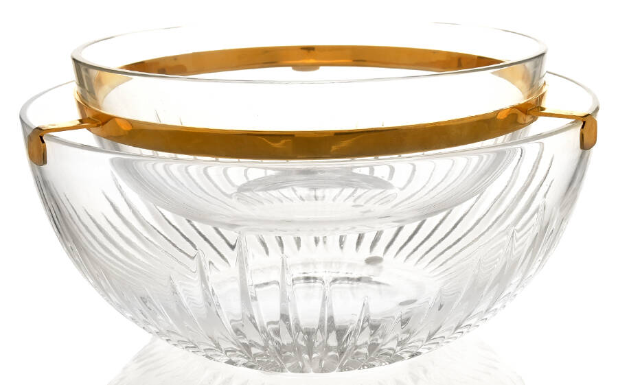 Massena (No Trim) Metal Holder for Large Caviar/Serving Set by Baccarat-1