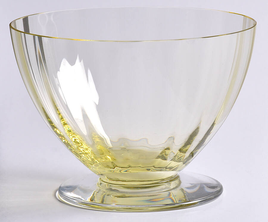 Montaigne (Optic) Yellow Footed Dessert by Baccarat-1