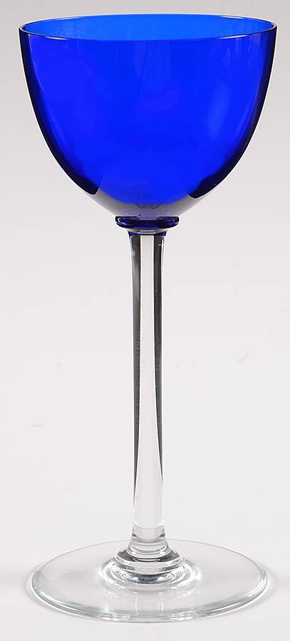 Montaigne (Optic) Cobalt Blue Rhine Wine by Baccarat-1