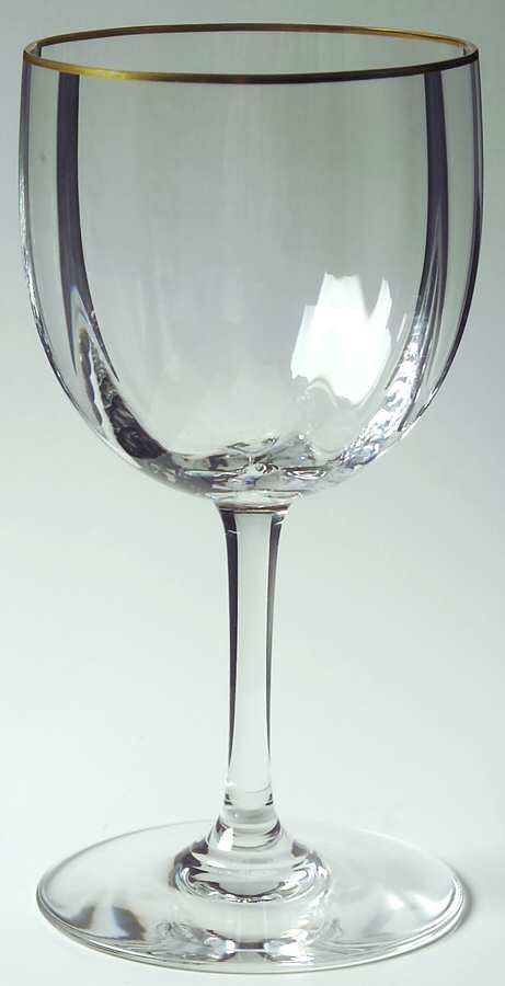 Montaigne Optic Gold Tall Water Goblet by Baccarat-1