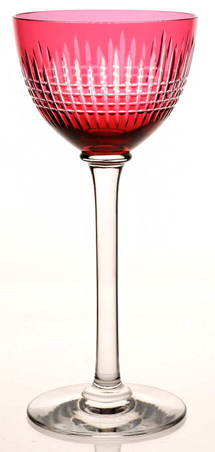 Nancy (Cut) Cranberry Rhine Wine by Baccarat-1