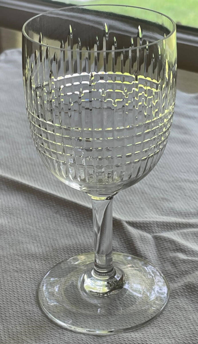 Nancy (Cut) Water Goblet by Baccarat-1