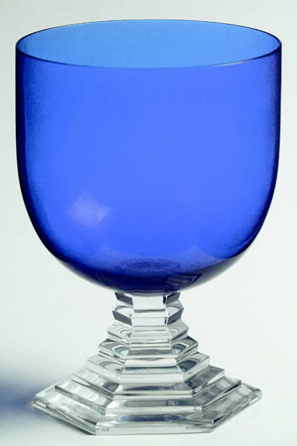 Orsay Cobalt Blue Water Goblet by Baccarat-1