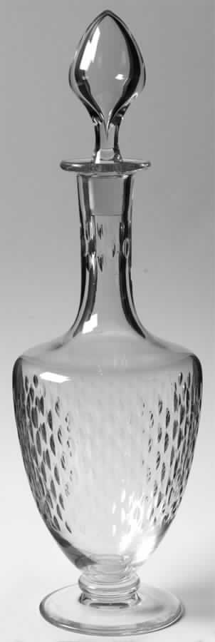 Paris (Cut) Footed Decanter & Stopper by Baccarat-1