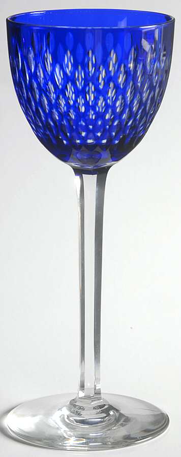 Paris (Cut) Cobalt Blue Rhine Wine by Baccarat-1