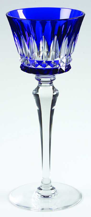 Piccadilly (Cut) Cobalt Blue Rhine Wine by Baccarat-1