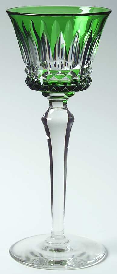 Piccadilly (Cut) Emerald Green Rhine Wine by Baccarat-1