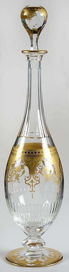 Prestige (Gold Encrusted) Decanter & Stopper by Baccarat-1