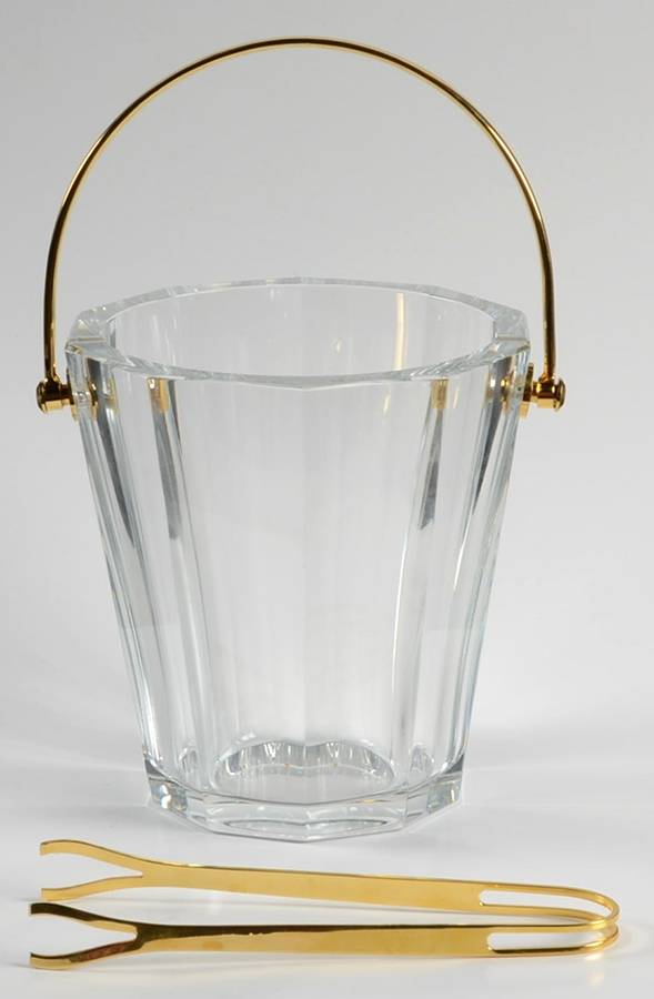 Tallyrand Ice Bucket with Tongs by Baccarat-1